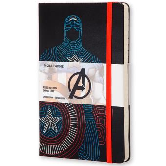 Caderno Pautado Moleskine Avengers - Captain America Grande