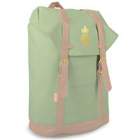 Mochila com Aba e Fivelas Sweet & Gold - Verde Menta