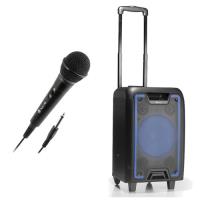 Coluna NGS Wildmetal Bluetooth + Microfone NGS Singer Fire