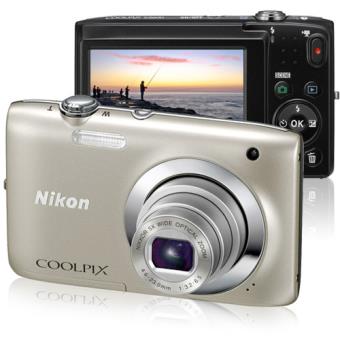 Nikon Coolpix S2600 Prata + Estojo + SD 4GB - Câmara Digital Compacta ...