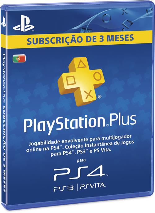 PlayStation Plus - Subscrição 3 Meses - Acessórios PS4 - Compra na
