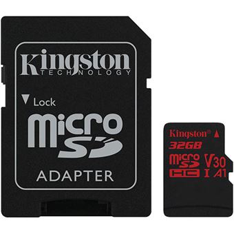 Cartão Micro SD Kingston Canvas React - 32GB - Classe 10