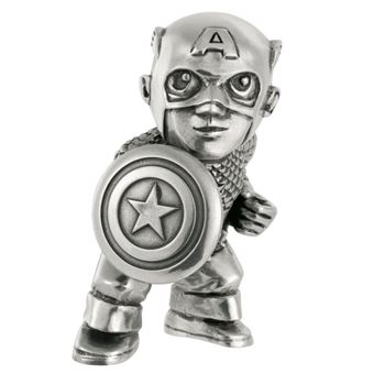 Mini Figura Royal Selangor Marvel Capitão América