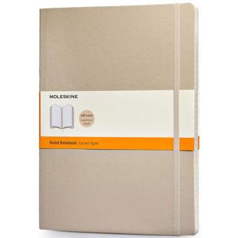 Moleskine: Caderno Soft Pautado XL Bege