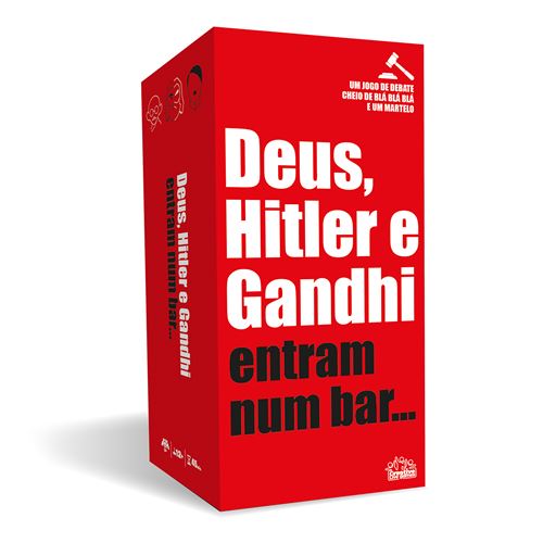 Jogo de Tabuleiro DEUS, HITLER E GANDHI ENTRAM NUM BA