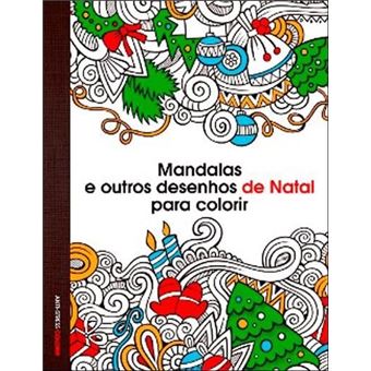 Desenhos para colorir Mandalas de Natal