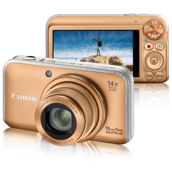 Canon Powershot SX210 IS Dourado - Câmara Digital Compacta