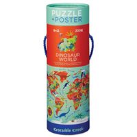 Puzzle Dinossauros + Poster - 200 Peças - Crocodile Creek
