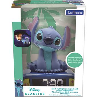 Despertador com Luz Noturna e Sons Disney Stitch - Lexibook - Brinquedo  Multimédia - Compra na