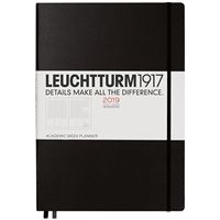 Agenda Semanal Vertical 18 Meses 2019 Leuchtturm A4 Preto