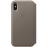 Capa Apple Leather Folio para iPhone X - Taupe_0