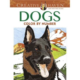 Creative Haven Dogs Color by Number Coloring Book - 1