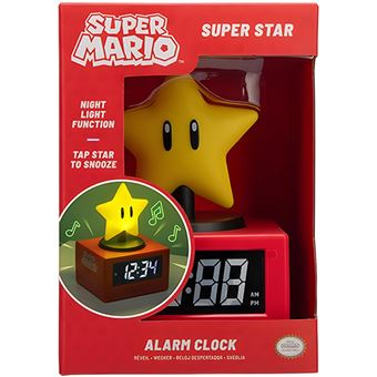 Relógio com Alarme Super Mario: Super Star - Paladone - 1