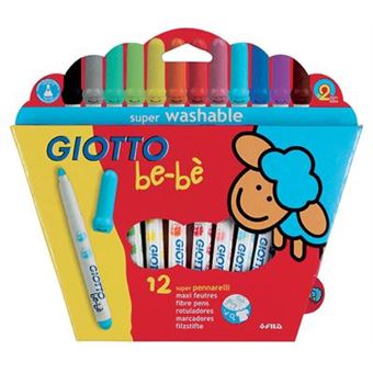 Canetas de Feltro Giotto Be-Bè - 12 Unidades - 1