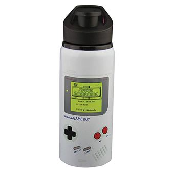 Garrafa de Água Metálica Gameboy