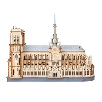 Casa Miniatura em Madeira 3D Rolife Catedral de Paris - 1