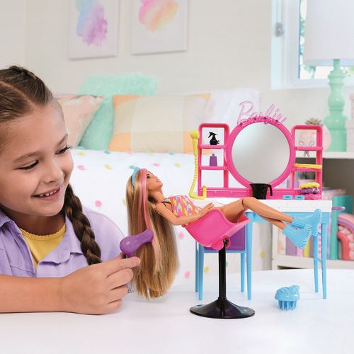 Barbie Hair Stylist Gift Set com Acessórios de Beleza - Barbie