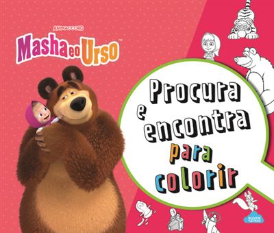 Disney Masha e o Urso - Procura e Encontra para Colorir
