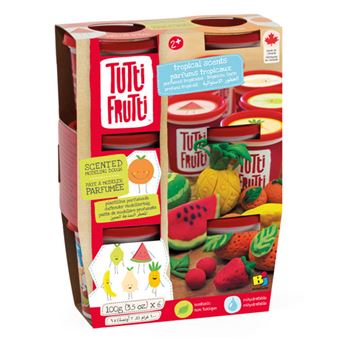 Plasticina 6 Potes: Aromas Tropicais - Tutti Frutti
