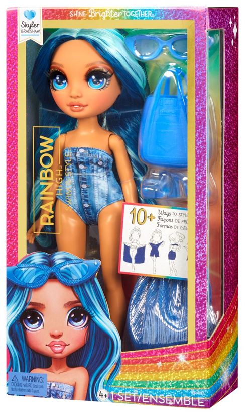 Boneca Rainbow High Swim & Style Fashion Doll: Skyler  Blue - MGA  Entertainment - Bonecas - Compra na