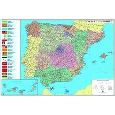 Mapa Espanha de parede