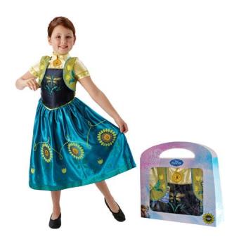 Disfarce Anna - Frozen Forever (Tamanho M 5 a 6 Anos)