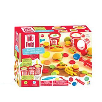 Plasticina com Aromas: Kit Hamburgueres – 3 Potes e Acessórios - Tutti Frutti