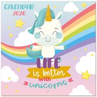 Calendário 2020 Unicorn