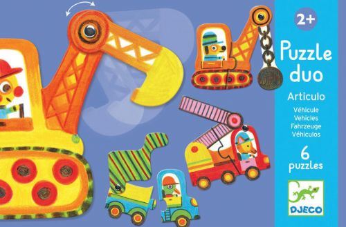 Puzzles Veículos - Duplos De 2 Peças