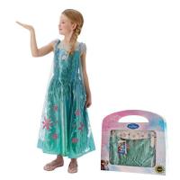Disfarce Elsa - Frozen Forever (Tamanho M 5 a 6 Anos)