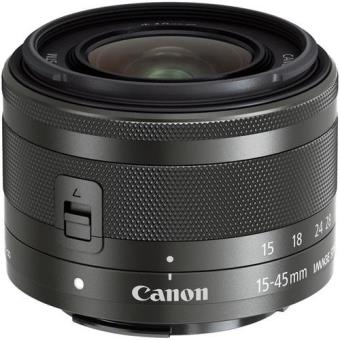 Objetiva Canon EF-M 15-45mm f/3.5-6.3 IS STM - Graphite