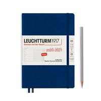 Agenda Semanal 18 Meses 2020-2021 Leuchtturm1917 A5 Navy e Notebook