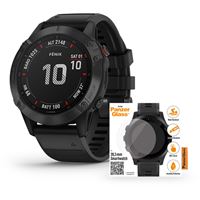 Relógio Desporto Garmin Fénix 6 Pro 47mm - Preto | Preto + Protetor Ecrã Panzer Glass