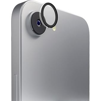 Película Protetora de Câmara em Vidro Temperado Puro para iPhone 17e / 16e - Moldura Preta - 1