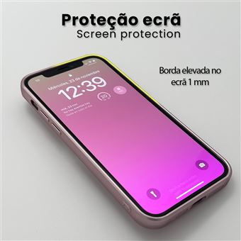 Capa de silicone com MagSafe para iPhone 14 Pro Max – Rosa-giz