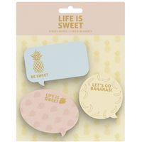 Notas Adesivas Sweet & Gold - 3 Blocos