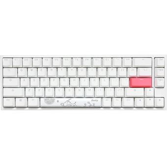 Teclado Ducky ONE 2 SF 65% MX Brown RGB - ABS - Pure White