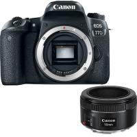 Máquina Fotográfica Reflex (DSLR) Canon EOS 77D + EF 50mm f/1.8 STM