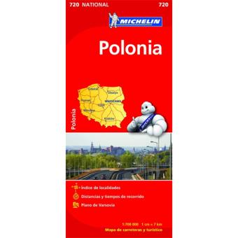 Mapa Michelin Nacional 720 - Polónia