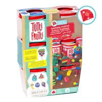 Plasticina com Aromas e Brilhantes: 6 Potes - Tutti Frutti