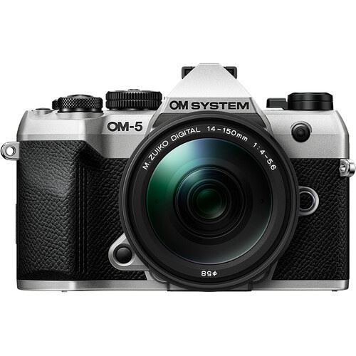 Máquina Fotográfica Mirrorless Olympus OM System OM-5 Mark II + 14-150mm F4-5.6 II - Prateado