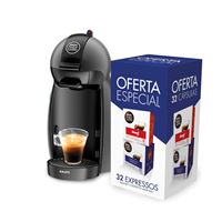 Máquina de Café Krups Dolce Gusto Piccolo - Anthracite + 32 Cápsulas