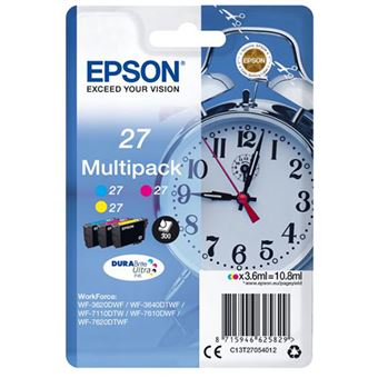 Tinteiro Epson 27 - C13T27054012 - Ciano | Magenta | Amarelo