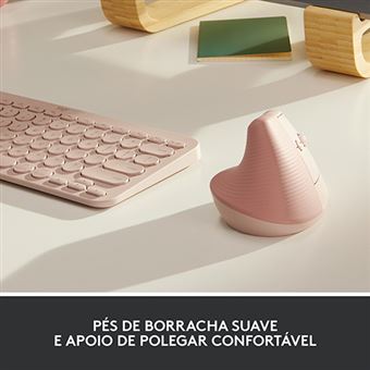  Logitech Lift - Mouse ergonómico vertical, inalámbrico,  Bluetooth o Logi Bolt receptor USB, clics silenciosos, 4 botones,  compatible con Windows/macOS/iPadOS, portátil, PC, grafito : Electrónica