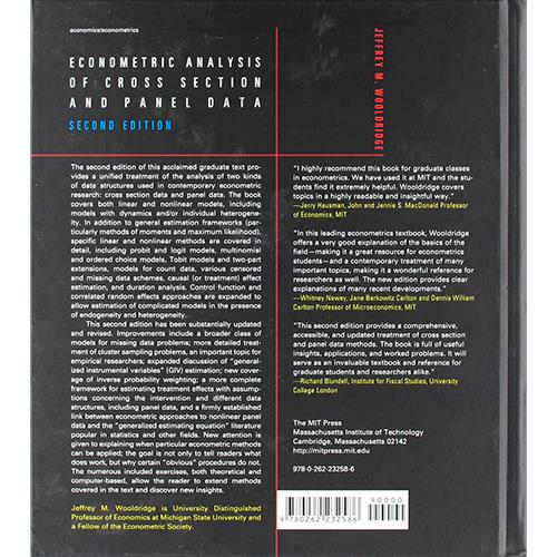 Econometric Analysis of Cross Section and Panel Data - Cartonado