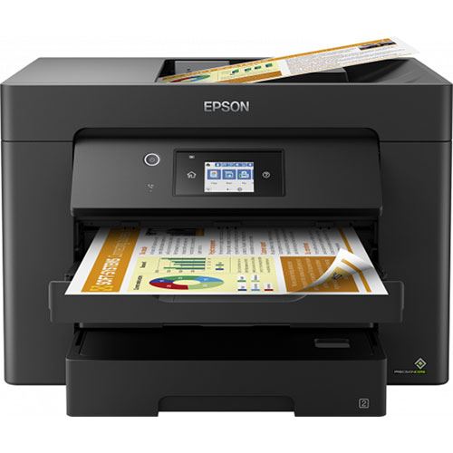 Impressora Multifunções Epson Duplex A3 Workforce WF-7830DTWF - Preto