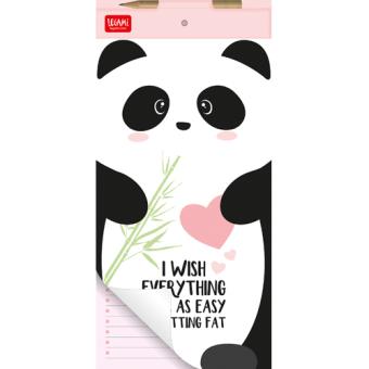 Bloco de Notas Magnético Panda