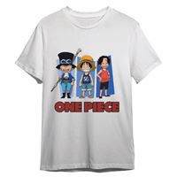 T-Shirt  One Piece - Chibi - Tamanho M - Cotton Division / Superplay