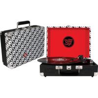 Vinyl Styl Groove Portable 3 Speed Turntable (Record Pattern)