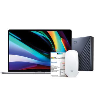 Pack Fnac Apple Macbook Pro 16 I7 2 6ghz 32gb 512gb Cinzento Sideral Disco Externo Wd 2tb Magic Mouse 2 Office 365 Pessoal Macbook Compra Na Fnac Pt